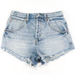 Free People We The Free High Rise Denim Shorts in Medium Wash Size 28
